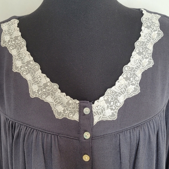 Eileen West Long Sleeve Waltz Nightgown - Size L - Picture 8 of 13